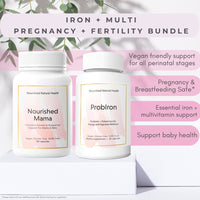 Thumbnail for Iron + Multi Basics - Pregnancy, Fertility + Postpartum Bundle - Bundle & Save - Nourished Natural Health