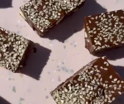PMOS Friendly Choc Tahini Slice