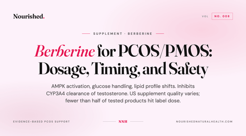 Berberine for PCOS/PMOS: Dosage, Timing, and Safety