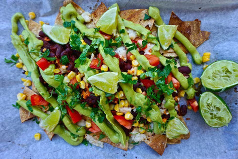Epic Vegan Nachos with Homemade Tortilla Chips