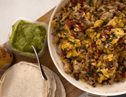 Freezer Breakfast Burritos