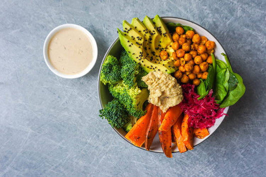 Nourishing Roasted Chickpea Buddha Bowl with Lemon Tahini Dressing - Nourished Natural Health