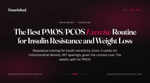 The Best PMOS/PCOS Exercise Routine for Insulin Resistance and Weight Loss