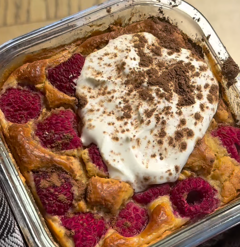 Vanilla Raspberry Breakfast Bake
