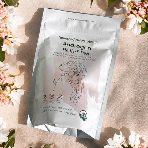 Nourished Androgen Relief Tea - 100% Certified Organic Spearmint Tea LIMITED RELEASE