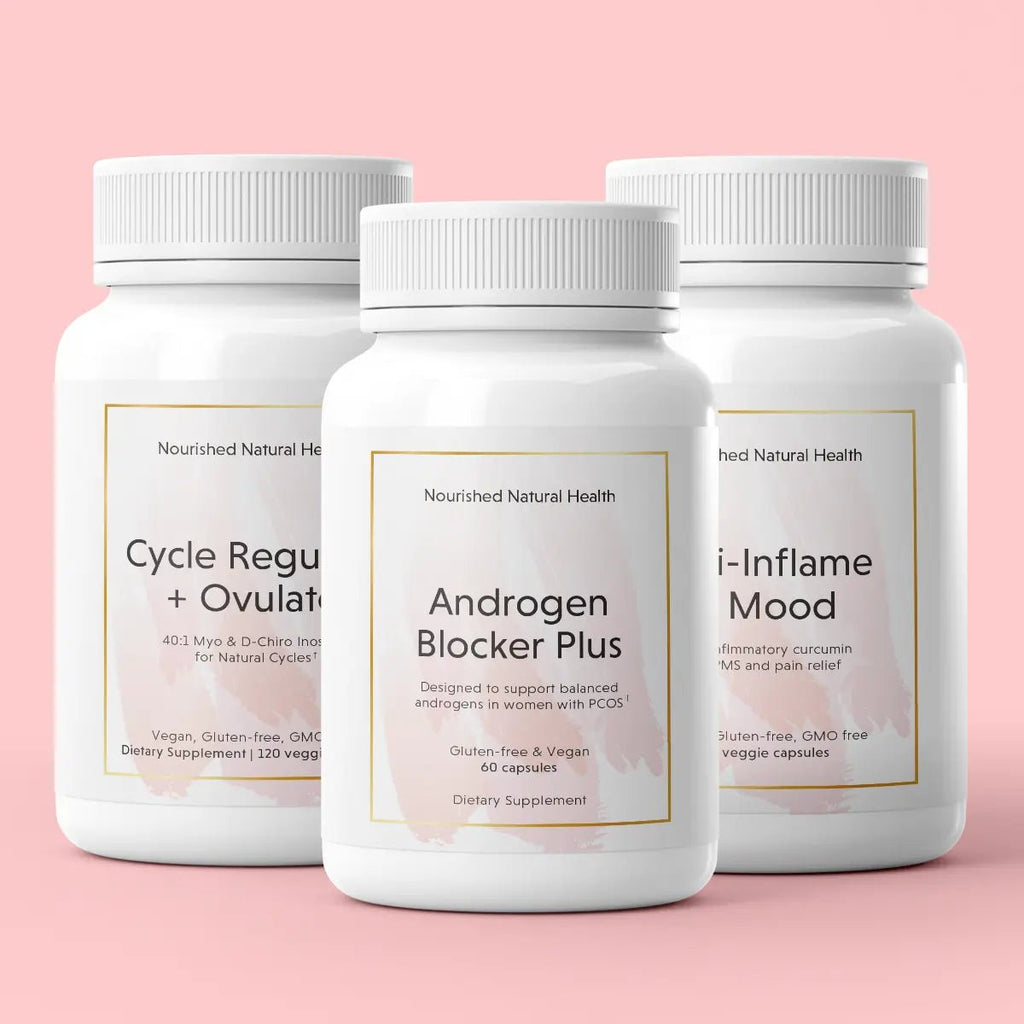 Inflammatory PCOS Bundle+ - 3 Bottle Pack - Bundle & Save - Nourished Natural Health