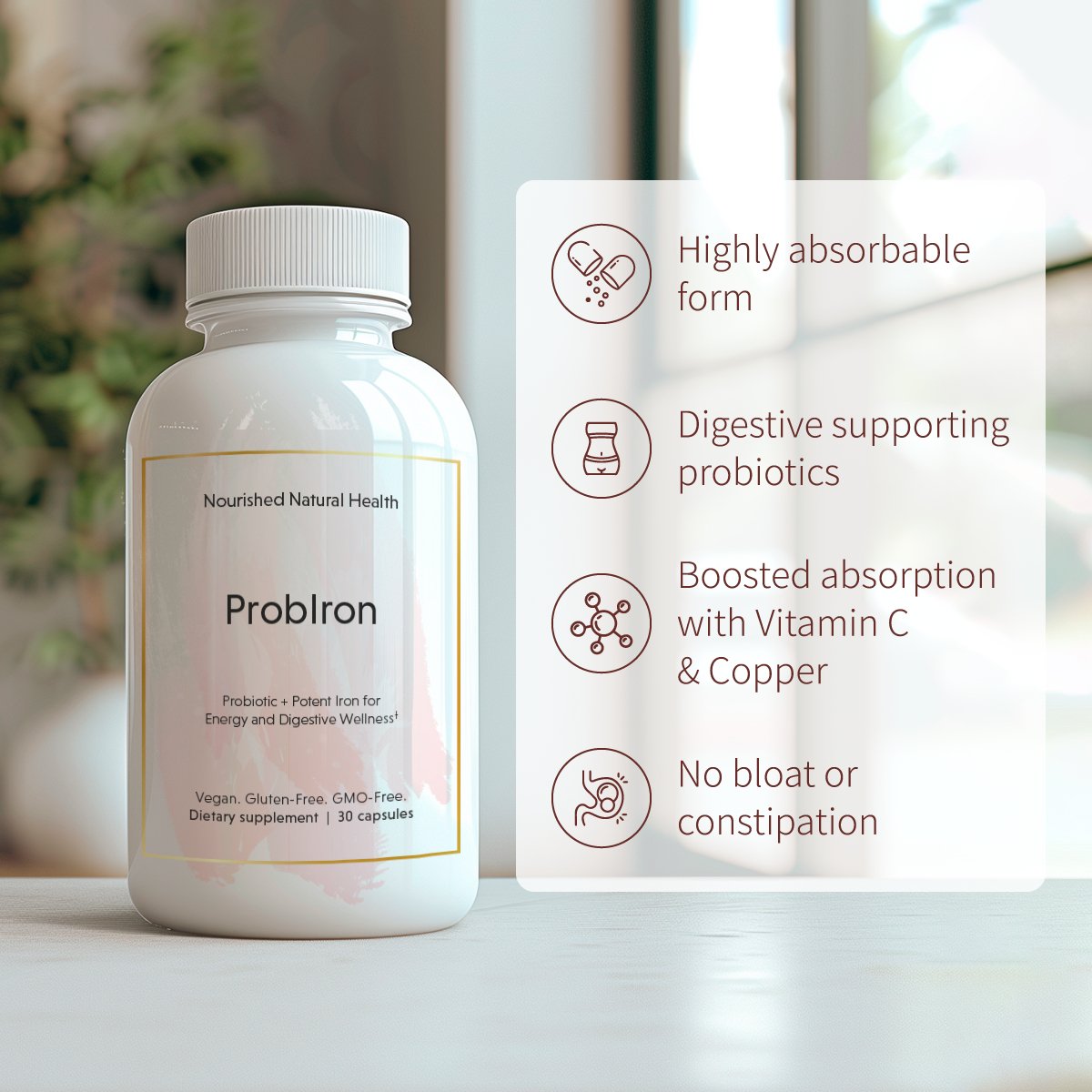 Iron + Multi Basics Pregnancy, Fertility + Postpartum Vitamin Bundle
