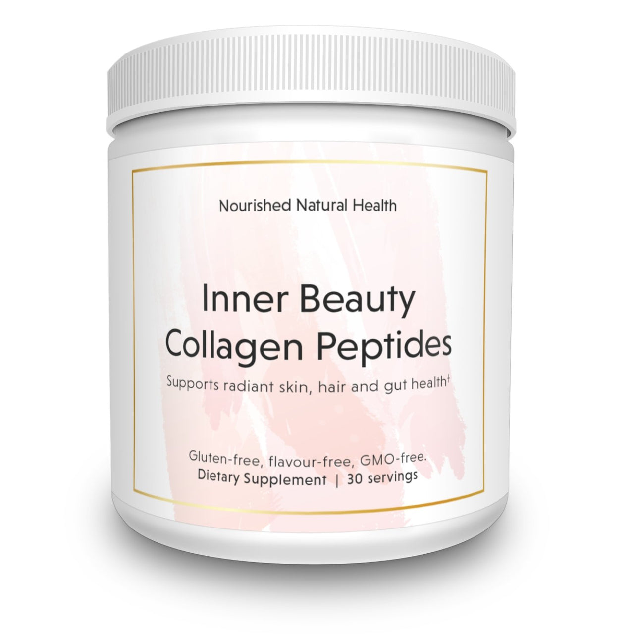 Nourished Inner Beauty Collagen Peptides - Grass Fed Bovine - Collagen Types I+II+III (Subscribe & Save Up To 35%)