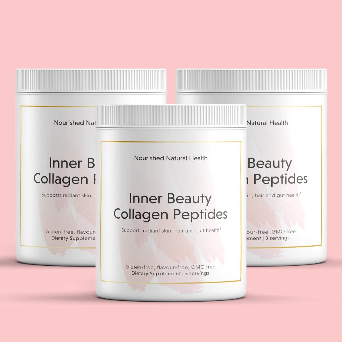Nourished Inner Beauty Collagen Peptides - Grass Fed Bovine - Collagen Types I+II+III (Subscribe & Save Up To 35%) - Nourished Natural Health