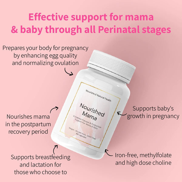 Nourished Mama Multi - Complete Perinatal & Prenatal Support For Mama & Baby - Nourished Natural Health