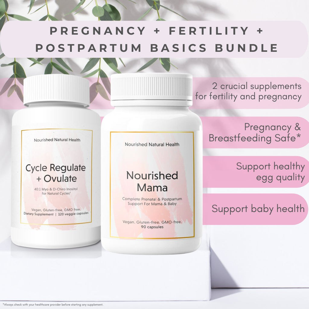 Pregnancy + Fertility + Postpartum Basics Bundle - Bundle & Save - Nourished Natural Health