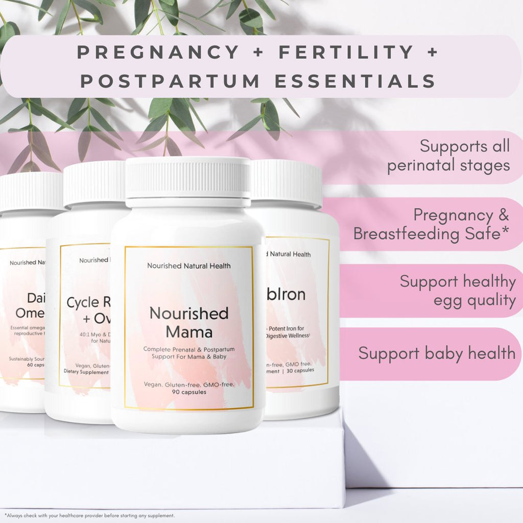 Pregnancy + Fertility + Postpartum Essentials Bundle - Bundle & Save - Nourished Natural Health