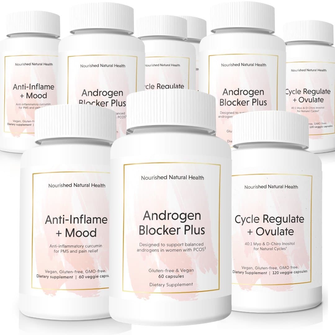 Inflammatory PCOS Bundle+ - 3 Bottle Pack - Save 20%+ - Nourished Natural Health