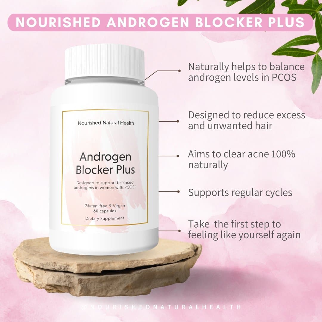 Nourished Androgen Blocker Plus For PCOS - #1 Best Seller - Nourished Natural Health