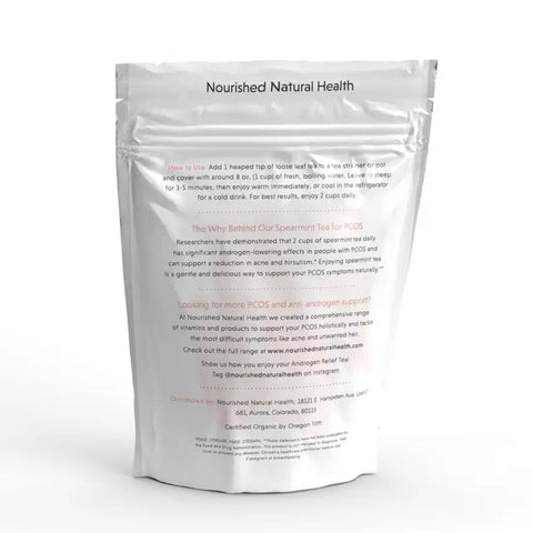 Nourished Androgen Relief Tea - 100% Certified Organic Spearmint Tea - Nourished Natural Health