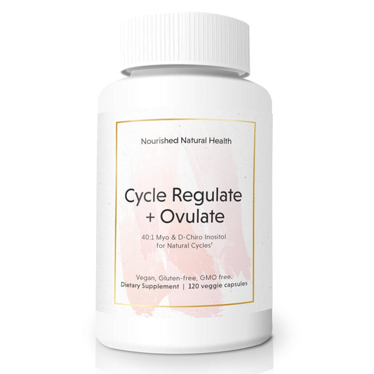 Nourished Cycle Regulate + Ovulate - 40:1 Myo+D-Chiro Inositol - Save 40% - Nourished Natural Health
